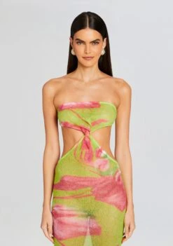 Fontelina Knit Dress -Retrofete Sales Store Ecommerce Crop 24 01 10 CRUZDUSTER LIMEANTHURIUM 0136 ECOMM