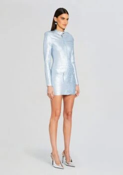 Fenna Coated Knit Dress -Retrofete Sales Store Ecommerce Crop 24 01 10 FENNADRESS COATEDBLUESILVER 0764 ECOMM