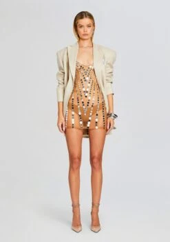 Indie Embellished Dress -Retrofete Sales Store Ecommerce Crop 24 01 10 INDIEDRESS TANNIN 0300 ECOMM