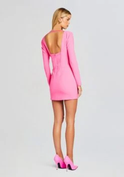 Veronica Dress 10 Veronica Dress -Retrofete Sales Store Ecommerce Crop 24 01 10 VERONICADRESS HYPERPINK 0260 ECOMM