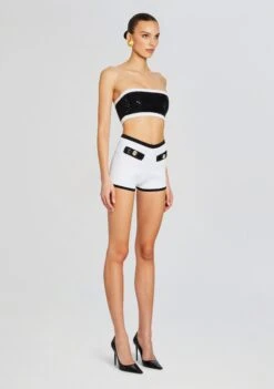 Tora Bandage Knit Short -Retrofete Sales Store Ecommerce Crop 24 02 15 AINSLEYJACKET PAIGHTONTOP TORASHORT BLACKWHITE 2097 ECOMM 50650fa4 42ff 43c3 bcbf 31de977abc2b