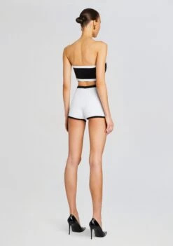 Tora Bandage Knit Short -Retrofete Sales Store Ecommerce Crop 24 02 15 AINSLEYJACKET PAIGHTONTOP TORASHORT BLACKWHITE 2102 ECOMM d0395d21 b9d8 4207 865c 1e058dd6162c