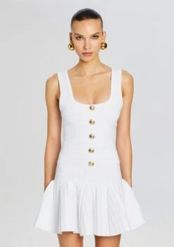 Brooke Bandage Knit Dress 11 Brooke Bandage Knit Dress -Retrofete Sales Store Ecommerce Crop 24 02 15 BROOKEDRESS WHITE 689 ECOMM