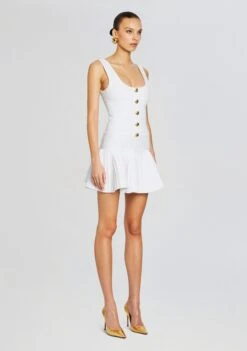 Brooke Bandage Knit Dress 9 Brooke Bandage Knit Dress -Retrofete Sales Store Ecommerce Crop 24 02 15 BROOKEDRESS WHITE 699 ECOMM