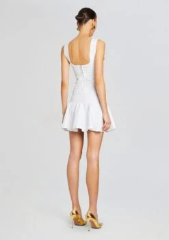 Brooke Bandage Knit Dress 10 Brooke Bandage Knit Dress -Retrofete Sales Store Ecommerce Crop 24 02 15 BROOKEDRESS WHITE 711 ECOMM