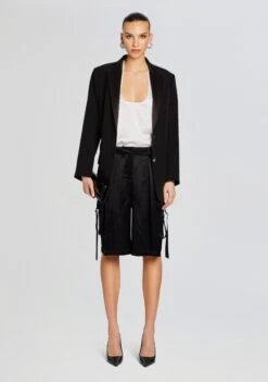 Dori Silk Top 11 Dori Silk Top -Retrofete Sales Store Ecommerce Crop 24 02 15 DORITOP WHITE MAESHORT BLACK 1349 ECOMM