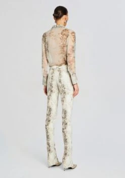 Milena Silk Blouse -Retrofete Sales Store Ecommerce Crop 24 02 15 MILENABLOUSE HUNTERPANT VINTAGESNAKE 359 ECOMM