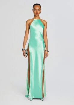 Nyssa Dress -Retrofete Sales Store Ecommerce Crop 24 02 15 NYSSADRESS PISTACHIO 713 ECOMMCOLOR