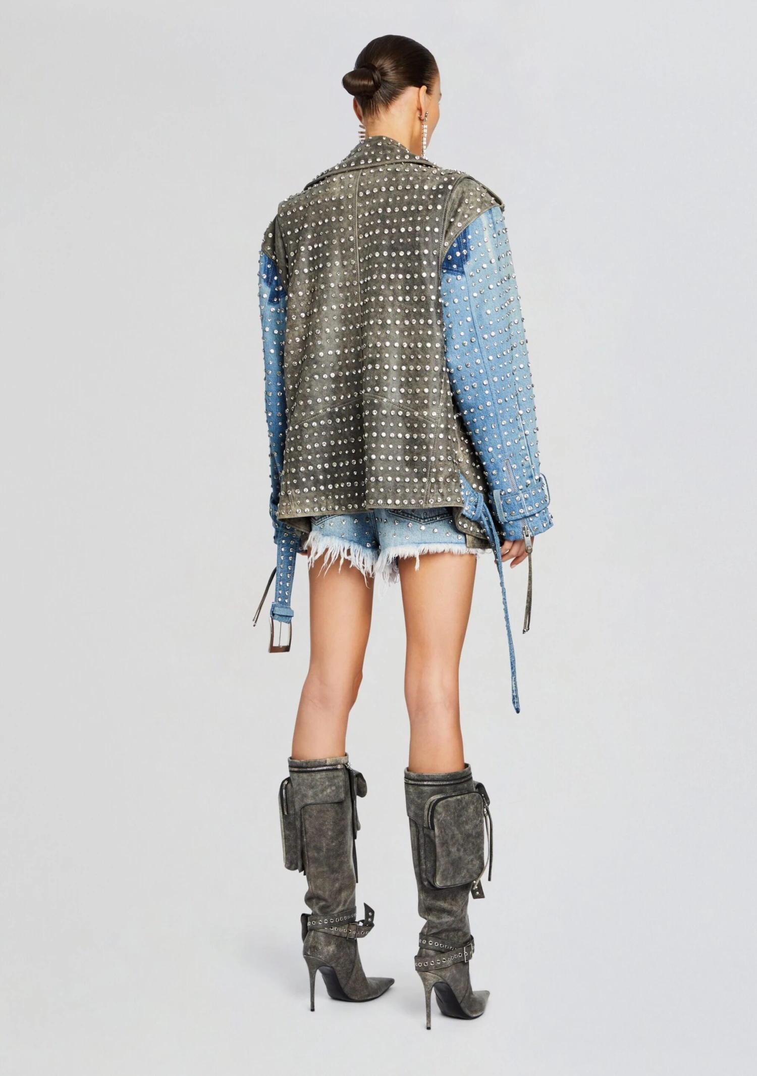 Rebel Embellished Leather Jacket 6 Rebel Embellished Leather Jacket - Image 4