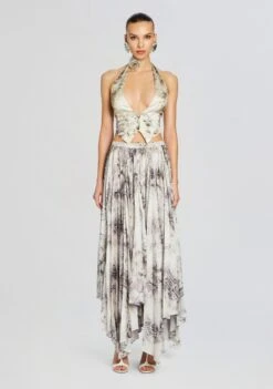 Traci Skirt -Retrofete Sales Store Ecommerce Crop 24 02 15 ROMYVEST TRACISKIRT VINTAGESNAKE 573 ECOMM