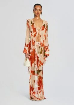 Retrofete Sales Store -Retrofete Sales Store Ecommerce Crop 24 02 15 SHAETOP SYBILSKIRT NEUTRALBOTANICAL 2156 ECOMM