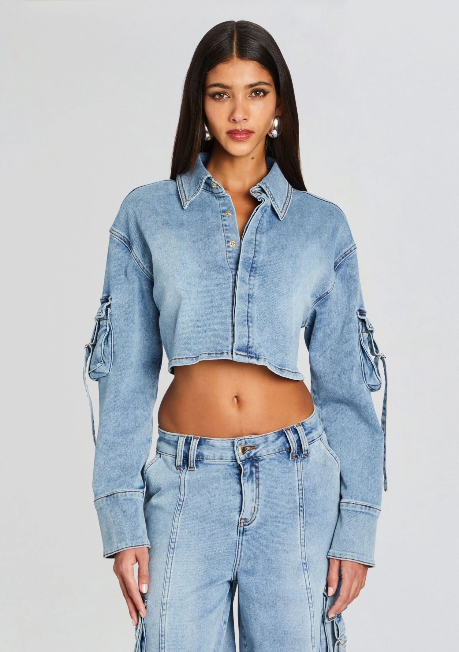 Blu Cargo Denim Top 3 Blu Cargo Denim Top