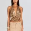 Ronia Top -Retrofete Sales Store Ecommerce Crop 24 02 16 RONIATOP BRONZEGOLD VERNASKIRT SAND 1561 ECOMM