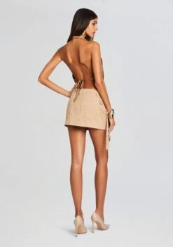 Verna Leather Skirt 10 Verna Leather Skirt -Retrofete Sales Store Ecommerce Crop 24 02 16 RONIATOP BRONZEGOLD VERNASKIRT SAND 1585 ECOMM fb02df0d 642b 4b15 a4c1 6371bafe5943