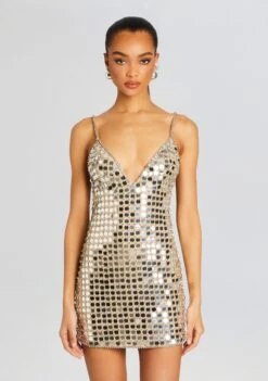 Airalyse Embellished Dress 11 Airalyse Embellished Dress -Retrofete Sales Store Ecommerce Crop 24 02 29 AIRALYSEDRESS CHAMPAGNE 0088 ECOMM