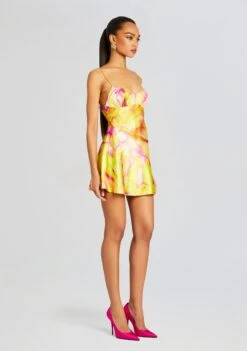 Eden Silk Dress 9 Eden Silk Dress -Retrofete Sales Store Ecommerce Crop 24 02 29 EDENDRESS YELLOWPEONY 2420 ECOMM
