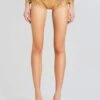 Tru Embellished Knit Short -Retrofete Sales Store Ecommerce Crop 24 02 29 MALIJACKET TRUSHORTS GOLDMETALLICNUDE 1427 ECOMM