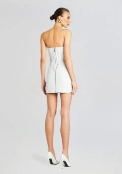 Amberly Leather Dress -Retrofete Sales Store Ecommerce Crop 24 02 29 NOYAJACKET AMBERLYDRESS OPTICWHITE 1659 ECOMM