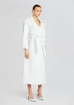 Noya Leather Jacket 9 Noya Leather Jacket -Retrofete Sales Store Ecommerce Crop 24 02 29 NOYAJACKET AMBERLYDRESS OPTICWHITE 1720 ECOMM