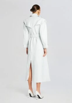 Noya Leather Jacket 10 Noya Leather Jacket -Retrofete Sales Store Ecommerce Crop 24 02 29 NOYAJACKET AMBERLYDRESS OPTICWHITE 1724 ECOMM