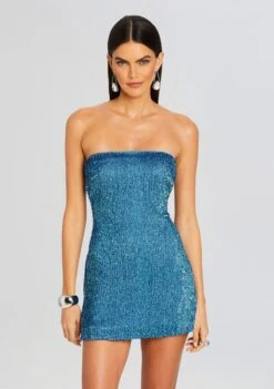 Catherine Sequin Dress 11 Catherine Sequin Dress -Retrofete Sales Store Ecommerce Crop 24 03 12 CATHERINEDRESS PERIWINKLE 1049 ECOMM