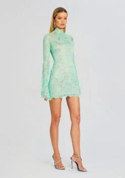 Gilana Lace Dress 9 Gilana Lace Dress -Retrofete Sales Store Ecommerce Crop 24 03 12 GILANADRESS PISTACHIO 0776 ECOMM
