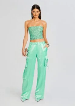 Kala Sequin Top -Retrofete Sales Store Ecommerce Crop 24 03 12 KALATOP ANDREPANT PISTACHIO 0280 ECOMM 3e2e1247 1b1b 483f a2ee 1fca7b152f64