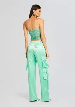 Kala Sequin Top -Retrofete Sales Store Ecommerce Crop 24 03 12 KALATOP ANDREPANT PISTACHIO 0327 ECOMM db49dafe c4ef 451b 9ab4 b927b895f6df