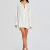 Maddox Embellished Shirt Dress 2 Maddox Embellished Shirt Dress -Retrofete Sales Store Ecommerce Crop 24 03 12 MADDOXSHIRT WHITE RUTHMINISHOULDERBAG SILVER 0407 ECOMM