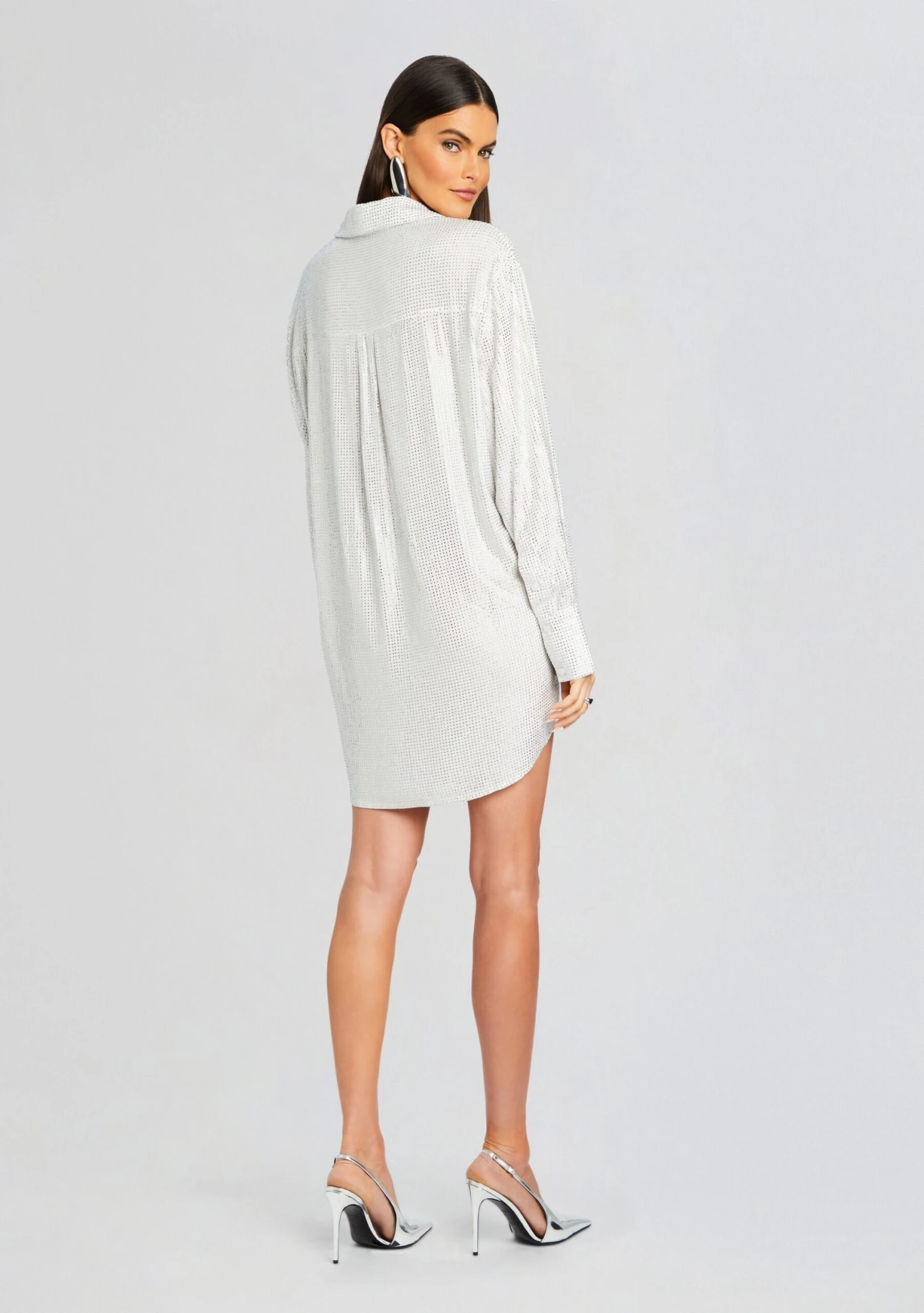 Maddox Embellished Shirt Dress 6 Maddox Embellished Shirt Dress - Image 4