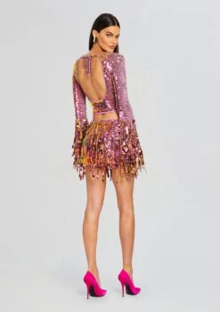 Nicola Sequin Crochet Skirt -Retrofete Sales Store Ecommerce Crop 24 03 12 MIRIAMTOP NICOLASKIRT THISTLEFLOWER 1231 ECOMM 4dcf5d8e d8d3 45dd 9b06 38c3c13f29ba