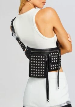 Liana Belt Bag -Retrofete Sales Store Ecommerce Crop 24 03 12 SIANSKIRT GIVANAJACKET LIANABELTBAG WHITEBLACK BLACKWHITE 0923 ECOMM