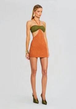 Emmeline Rib Knit Dress 9 Emmeline Rib Knit Dress -Retrofete Sales Store Ecommerce Crop 24 03 13 EMMELINEDRESS METALLICRUST 0970 ECOMM