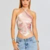 Jamie Silk Top -Retrofete Sales Store Ecommerce Crop 24 03 13 JAMIETOP DUSTYPINK OHIRPANT TELAVIVSAND 0306 ECOMM