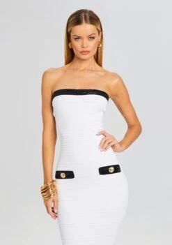 Jenn Bandage Knit Dress 11 Jenn Bandage Knit Dress -Retrofete Sales Store Ecommerce Crop 24 03 13 JENNDRESS WHITEBLACK 0558 ECOMM