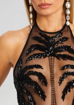 Ondine Embellished Dress -Retrofete Sales Store Ecommerce Crop 24 03 13 ONDINEDRESS BLACK 0678 ECOMM