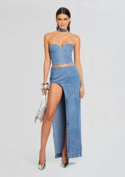 Rory Denim Top 11 Rory Denim Top -Retrofete Sales Store Ecommerce Crop 24 03 13 RORYTOP WYNTERSKIRT OASIS 0704 ECOMM