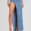 Wynter Denim Skirt -Retrofete Sales Store Ecommerce Crop 24 03 13 RORYTOP WYNTERSKIRT OASIS 0738 ECOMM