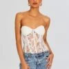 Solene Embellished Lace Top -Retrofete Sales Store Ecommerce Crop 24 03 26 SOLENETOP WHITE 508 ECOMM