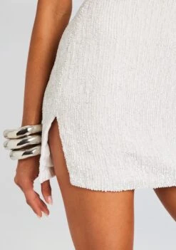 Cydney Sequin Dress 8 Cydney Sequin Dress -Retrofete Sales Store Ecommerce Crop 24 03 27 CYDNEYDRESS MOONGLOWWHITE 1785 ECOMM