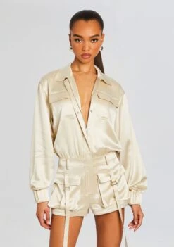 Rosanna Romper -Retrofete Sales Store Ecommerce Crop 24 03 27 ROSANNAROMPER CHAMPAGNE 1254 ECOMM