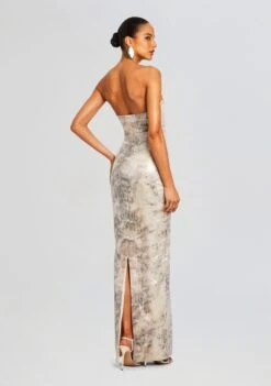 Winslow Sequin Dress -Retrofete Sales Store Ecommerce Crop 24 03 27 WINSLOWDRESS VINTAGESNAKE 0212 ECOMM