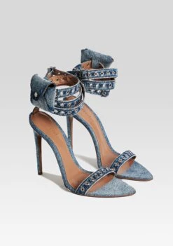 Alessandra Sandal 9 Alessandra Sandal -Retrofete Sales Store Ecommerce Crop AlessandraHeel Denim 2 ECOMM