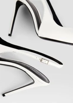 Cindy Slingback Heel -Retrofete Sales Store Ecommerce Crop CindySlingBackHeel White 4 ECOMM