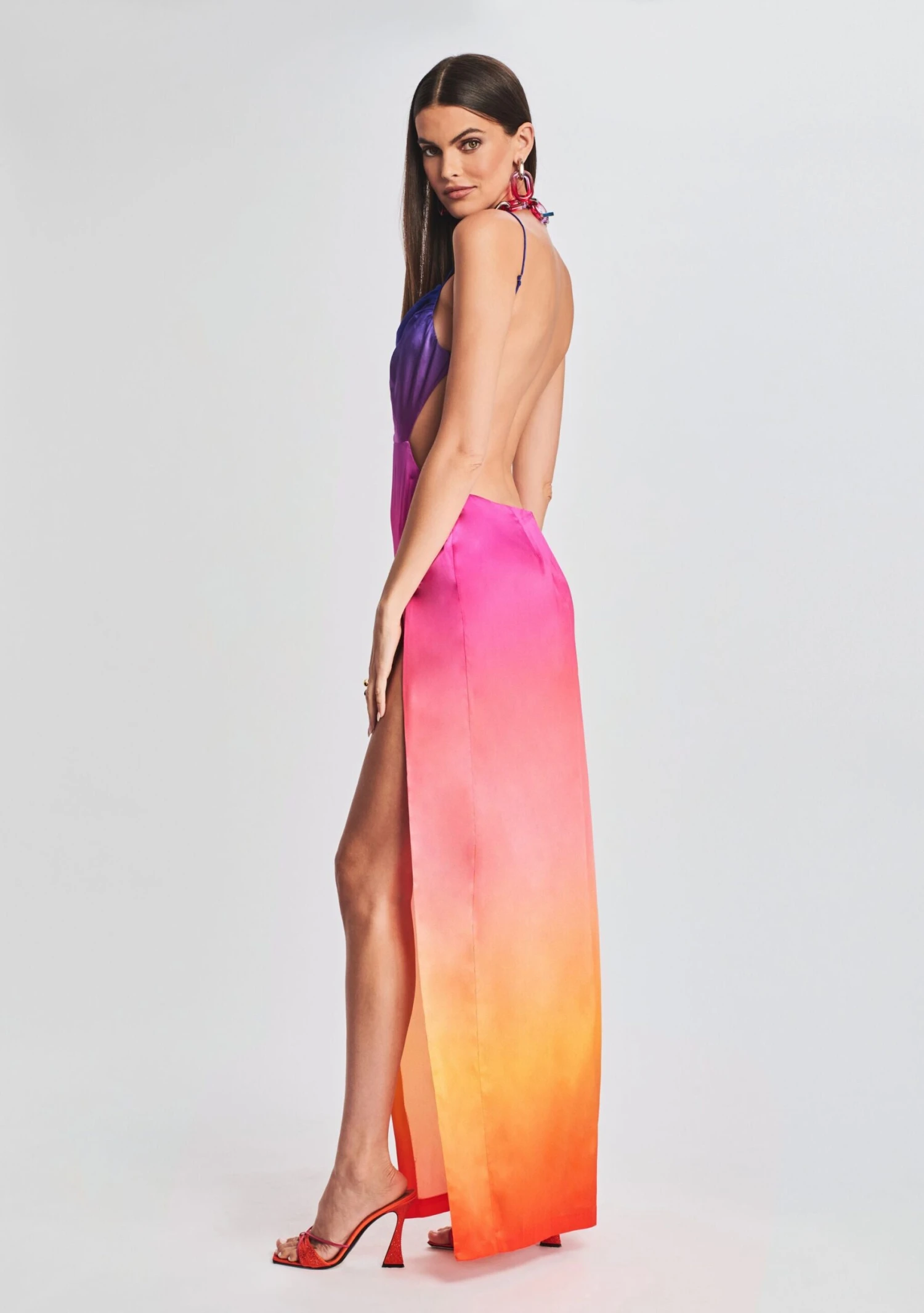 Alyssa Ombre Silk Dress 4 Alyssa Ombre Silk Dress - Image 2