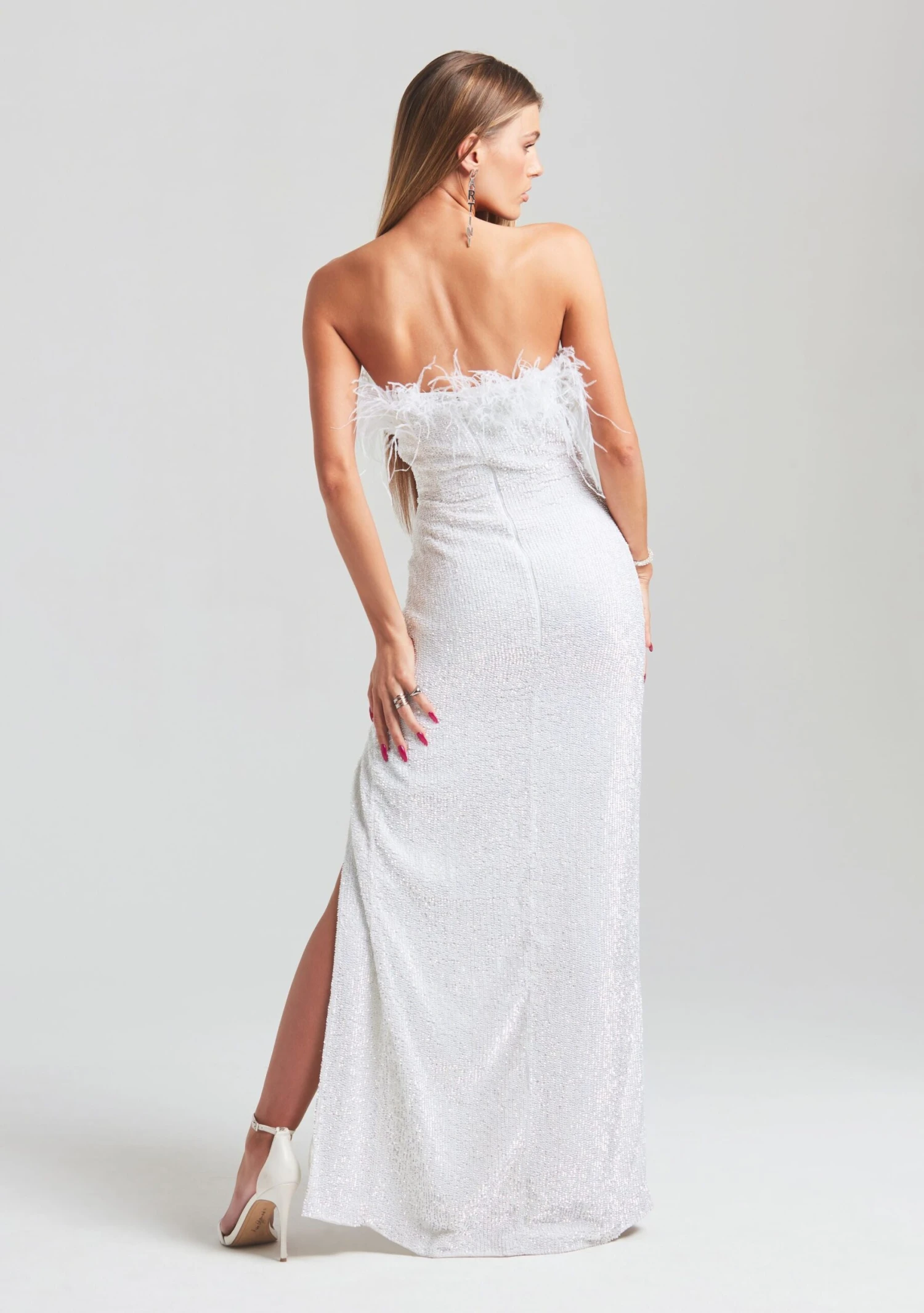 Dolly Sequin Feather Dress 6 Dolly Sequin Feather Dress - Image 4