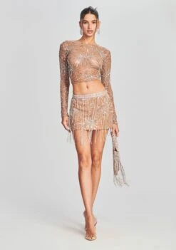 Beatrix Sequin Skirt 12 Beatrix Sequin Skirt -Retrofete Sales Store Ecommerce Crop Retrofete eComm 220803 Set2 SHOT 30 4363