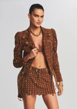 Tai Suede Studded Jacket -Retrofete Sales Store Ecommerce Crop Retrofete eComm 220830 Shot 14 0044